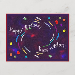 Postal ¡Botones de cumpleaños!