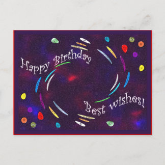 Postal ¡Botones de cumpleaños!