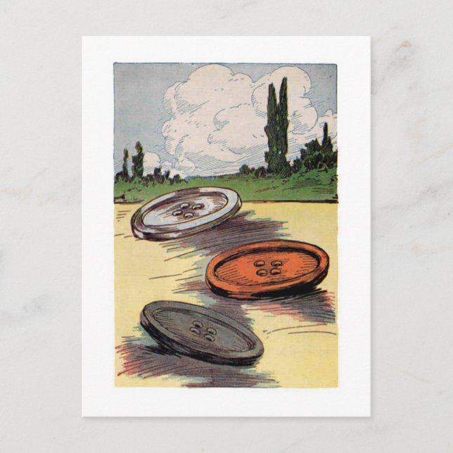 Postal Botones gigantes (Anverso)