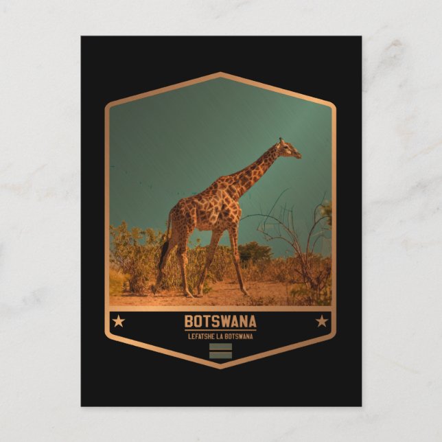 Postal Botsuana (Anverso)