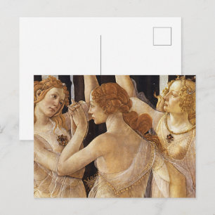Postal Botticell - Tres grados en Primavera Bella Artes