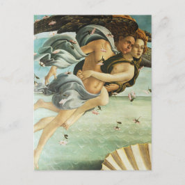 Postal Botticelli "El nacimiento de Venus - Céfiro y Clor