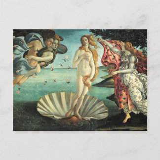 Postal Botticelli - nacimiento de Venus