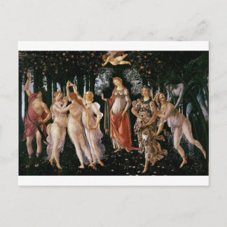 Postal Botticelli-Primavera