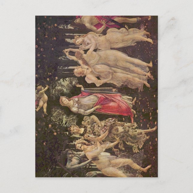 Postal Botticelli, Sandro Fr?hling (Primavera) : um 1485 (Anverso)