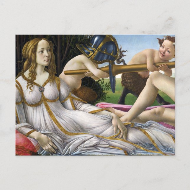 Postal Botticelli Venus y Mars Postcard (Anverso)