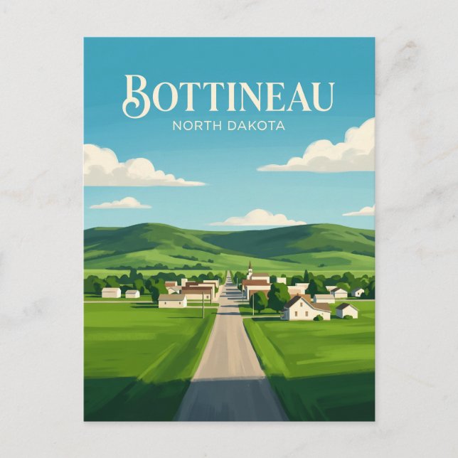 Postal Bottineau EE. UU. (Anverso)