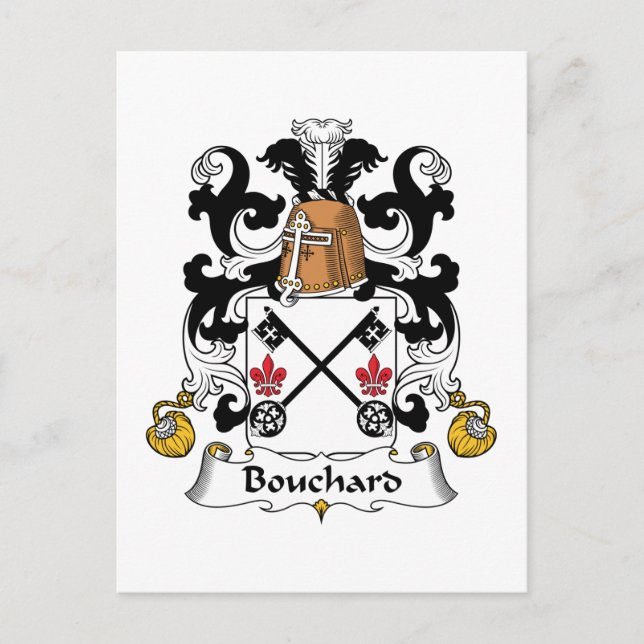 Postal Bouchard Family Crest (Anverso)