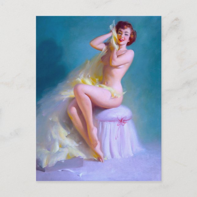 Postal Boudoir Pinup (Anverso)