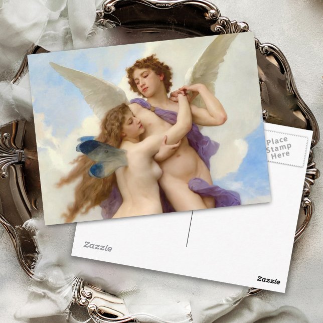 Postal Bouguereau de Cupido y Psyche (Subido por el creador)