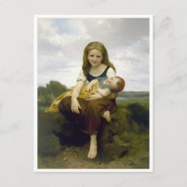 Postal Bouguereau Elder Sister