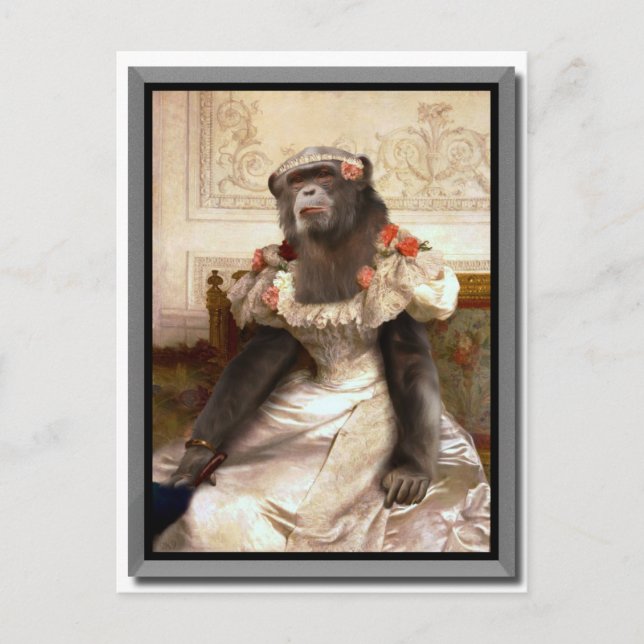 Postal Bouguereau Gown de Chimp Cambaceres (Anverso)