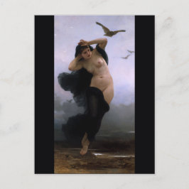Postal Bouguereau La Nuit