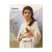 Bouguereau L'Attente 1901 Mujer hermosa CC1207