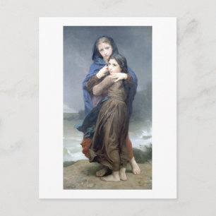 Postal Bouguereau - L'Orage
