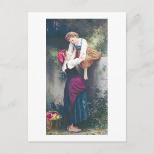 Postal Bouguereau - Petites Maraudeuses