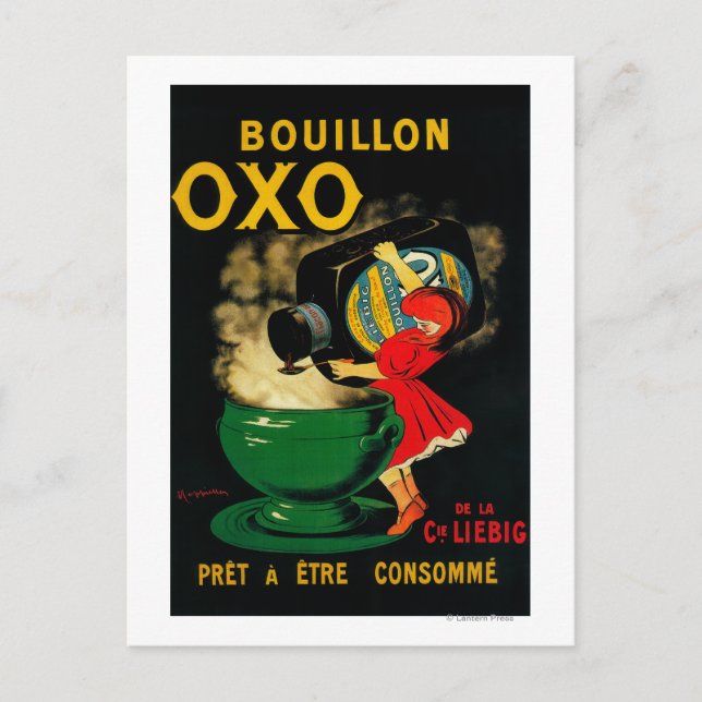 Postal Bouillon OXO Vintage PoseterEurope (Anverso)