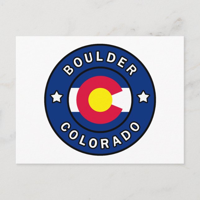 Postal Boulder Colorado (Anverso)