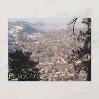 Postal Boulder, Colorado desde arriba