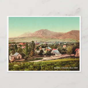 Postal Boulder, Colorado, escena vintage