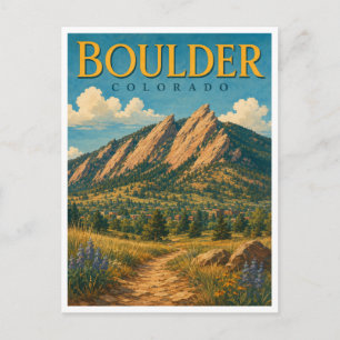 Postal Boulder Colorado Flatirons GeoSaga