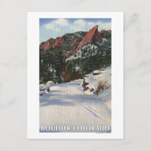 Postal Boulder, Colorado - Flatirons in Winter