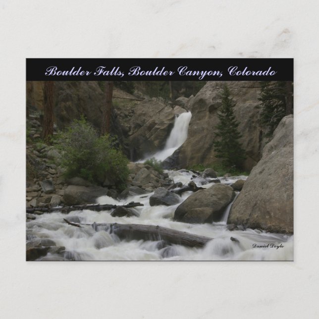 Postal Boulder Falls (Anverso)