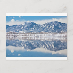 Postal Boulder Reservoir Flatirons Reflections Boulder Co