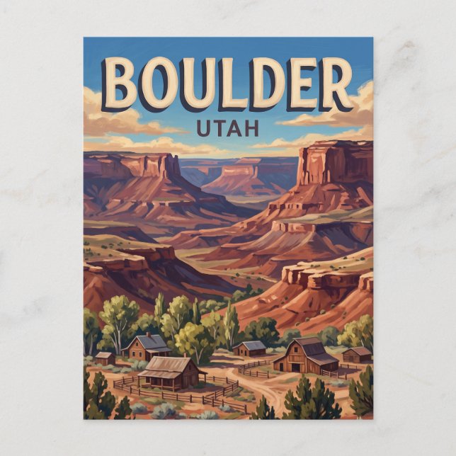 Postal Boulder Utah (Anverso)