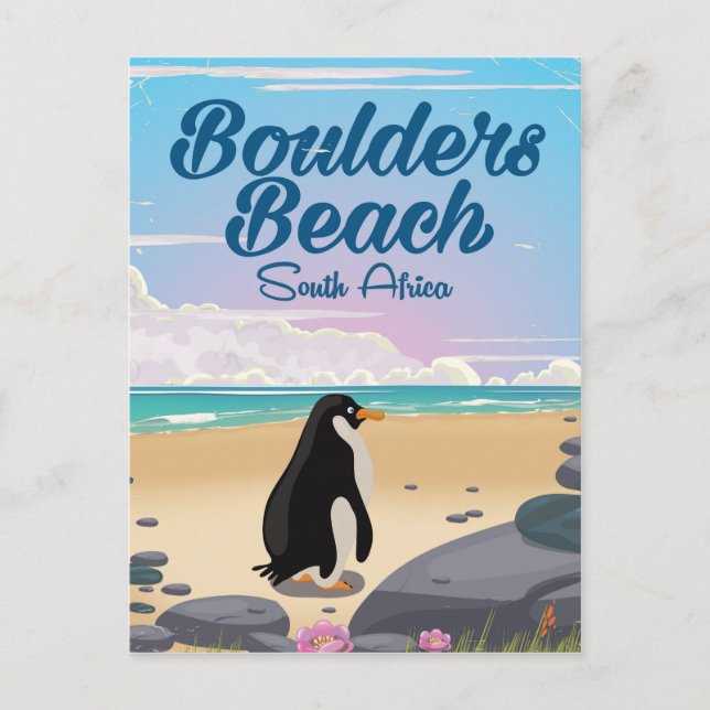 Postal boulders beach South africa personalizado viajar p (Anverso)