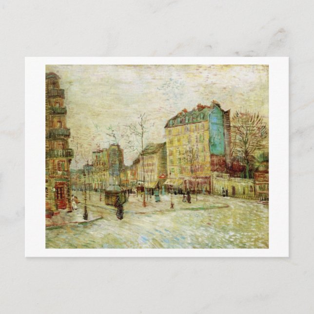Postal Boulevard de Clichy, Bella Artes Van Gogh (Anverso)