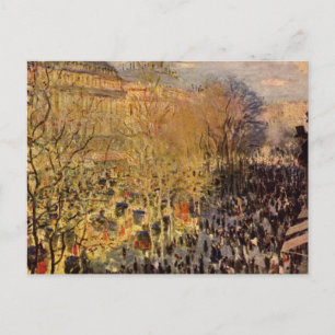Postal Boulevard des Capucines de Claude Monet, Arte fino