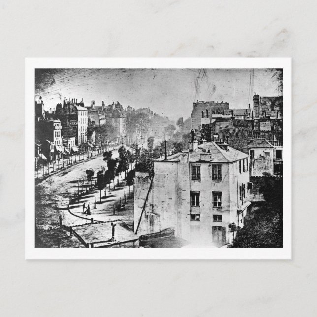 Postal Boulevard du Temple Paris Francia 1838 (Anverso)