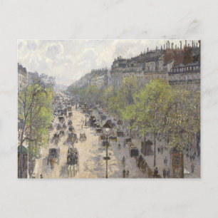 Postal Boulevard Montmartre Camille Pissarro