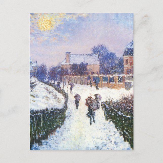 Postal Boulevard Saint Denis Argenteuil por Claude Monet (Anverso)