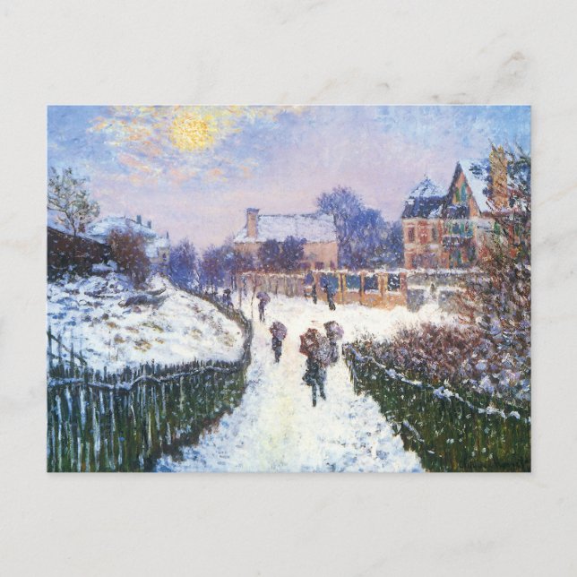 Postal Boulevard Saint Denis Argenteuil por Claude Monet (Anverso)