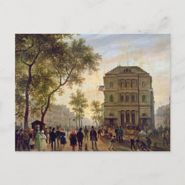 Postal Boulevard Saint-Martin y el Teatro de (Anverso)