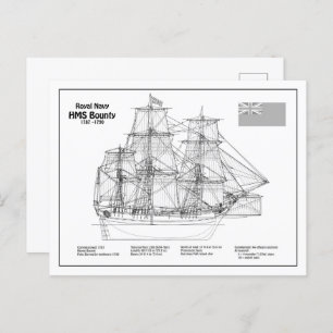 Postal Bounty HMS - Planes de Blueprint para buques BD