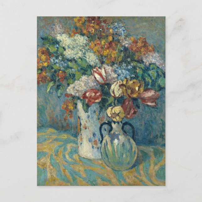 Postal Bouquet de Fleurs | Georges d'Espagnat (Anverso)