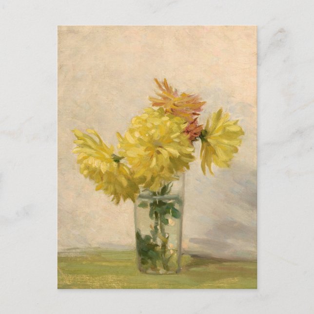 Postal Bouquet de flores amarillas | Edward Herbert Barna (Anverso)