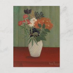 Postal Bouquet de flores con afiches y tokyos de China