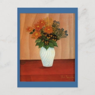 Postal Bouquet de flores de Henri Rousseau (alrededor de