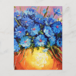 Postal Bouquet de flores de maíz