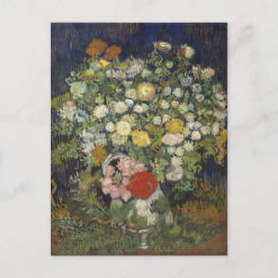 Postal Bouquet de flores de Vicente Vintage Van Gogh
