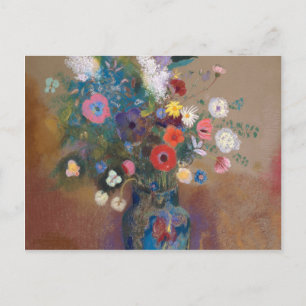 Postal Bouquet de flores - Odilon Redon