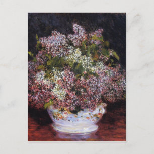 Postal Bouquet de flores por Renoir