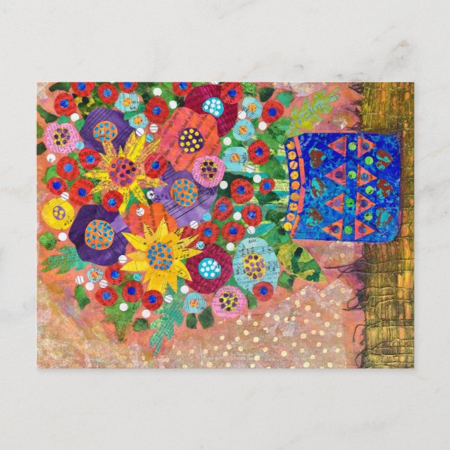 Postal Bouquet de primavera (Anverso)