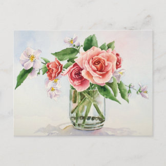 Postal Bouquet de rosas