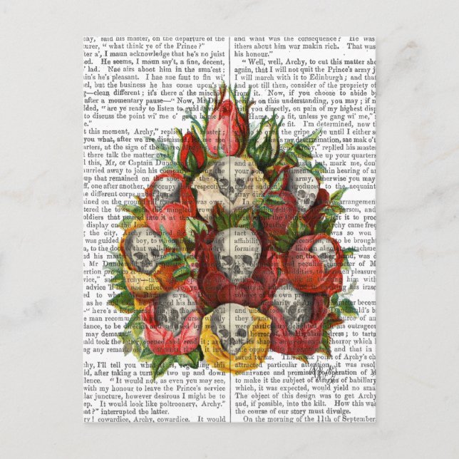 Postal Bouquet de Skulls (Anverso)
