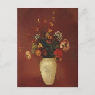 Postal Bouquet en una plaza china, Bella Artes Odilon Red